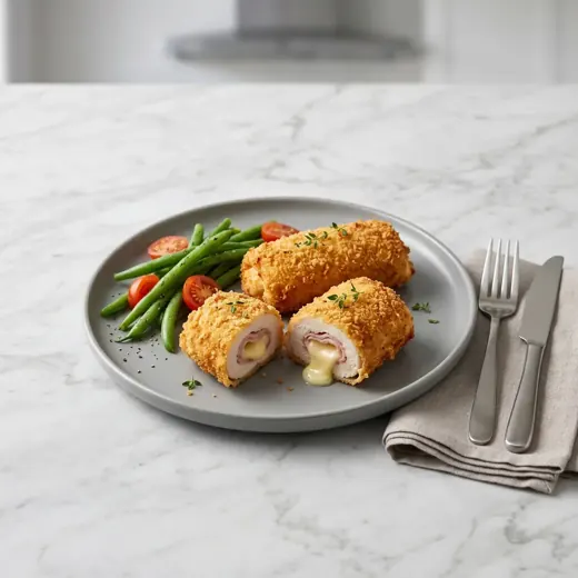 Cordon bleu z kurczaka z frytkownicy beztłuszczowej