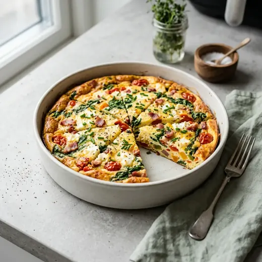 Frittata z frytkownicy beztłuszczowej