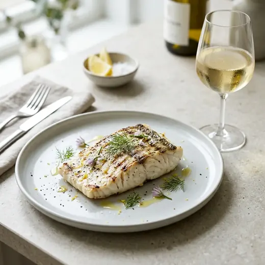 Grillowany halibut