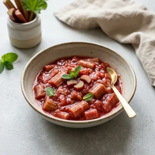 Kompot rabarbarowy