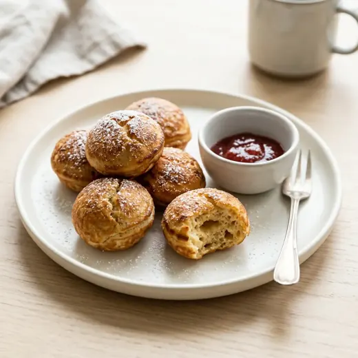 Mrożone duńskie æbleskiver z frytkownicy beztłuszczowej