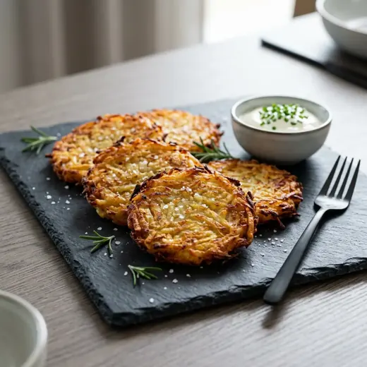 Mrożone rösti z frytkownicy beztłuszczowej