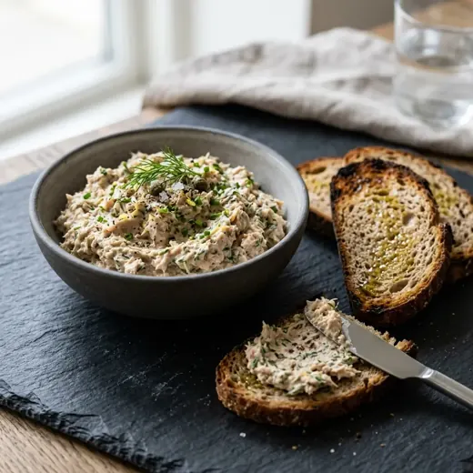Rillette af frisk tuńczyk