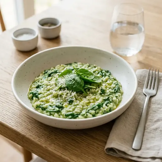 Risotto z szpinakiem
