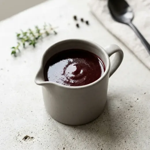 Sos z czerwonego wina
