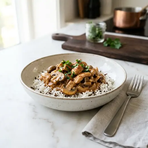 Stroganow z indyka