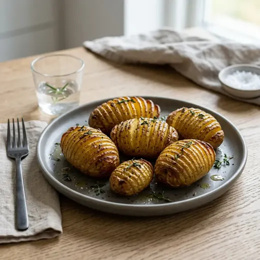 Ziemniaki Hasselback z piekarnika
