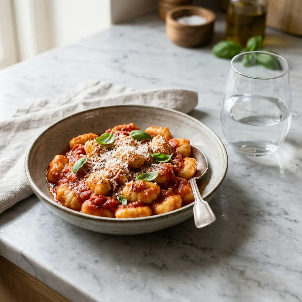 Gnocchi z sosem pomidorowym