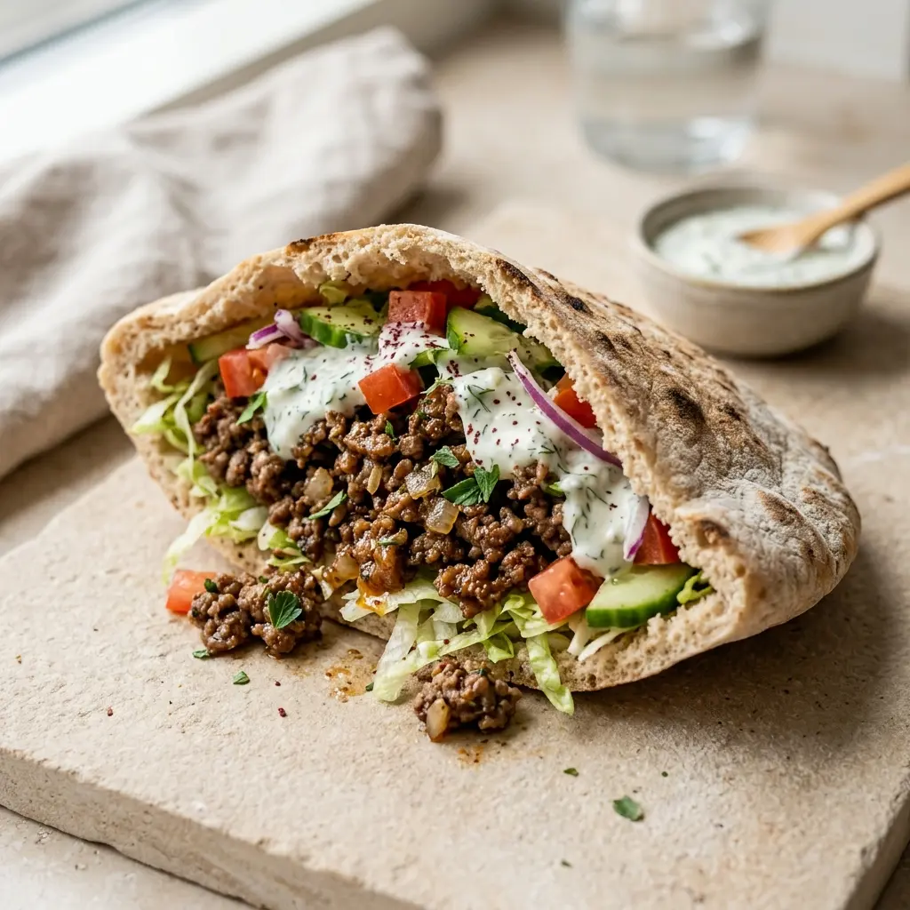 Pita z wołowiną