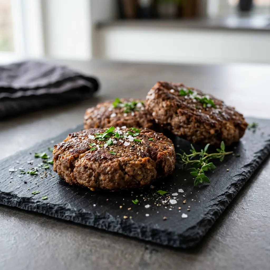 Burgery wegetariańskie z frytkownicy beztłuszczowej