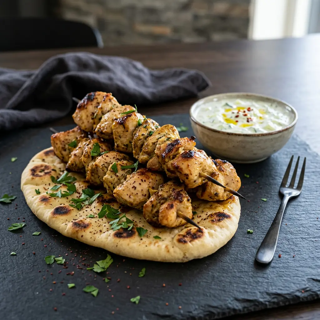 Kebab z kurczaka z frytkownicy beztłuszczowej