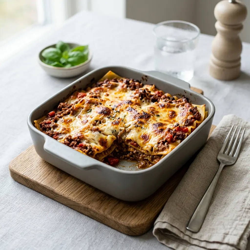 Lasagnette z frytkownicy beztłuszczowej