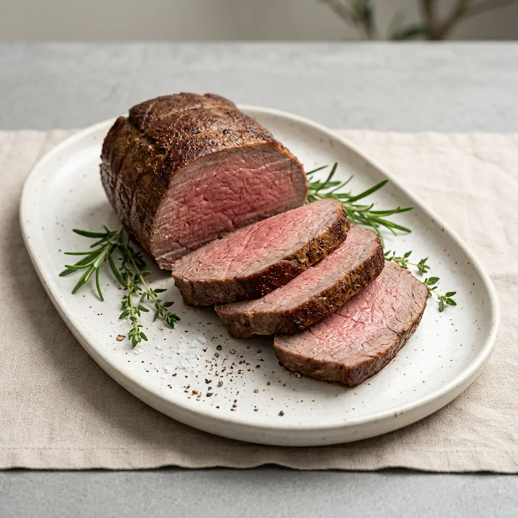 Pieczeń wołowa tri-tip z frytkownicy beztłuszczowej