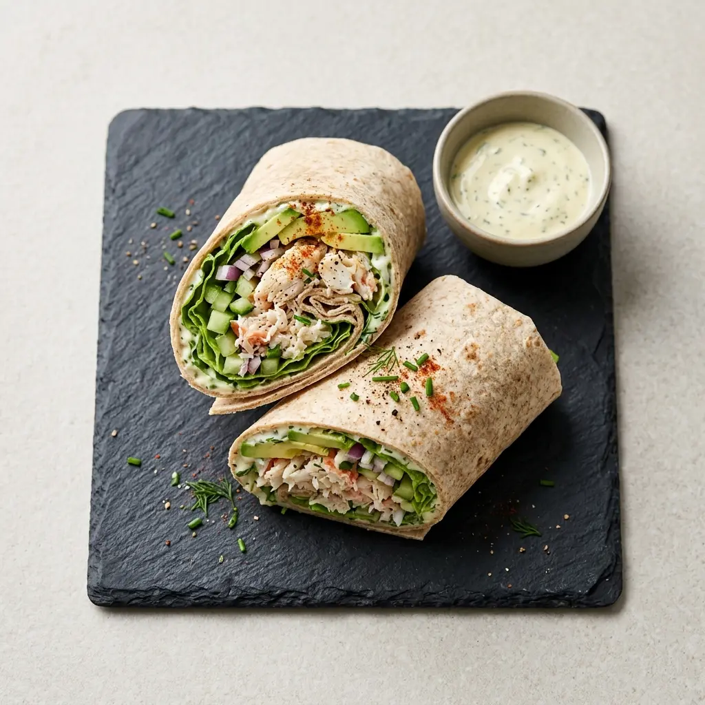 Tortilla z krabem